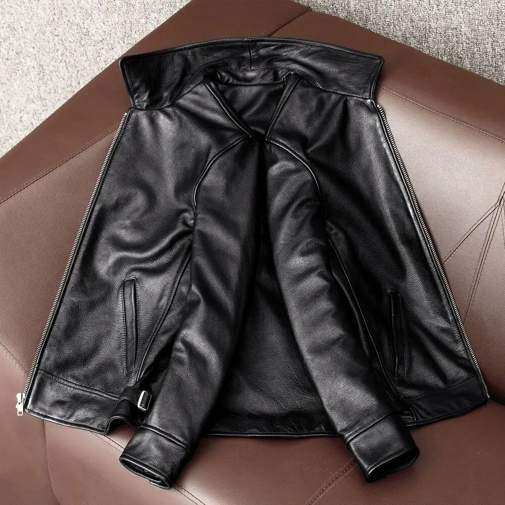 100% genuine leather coat