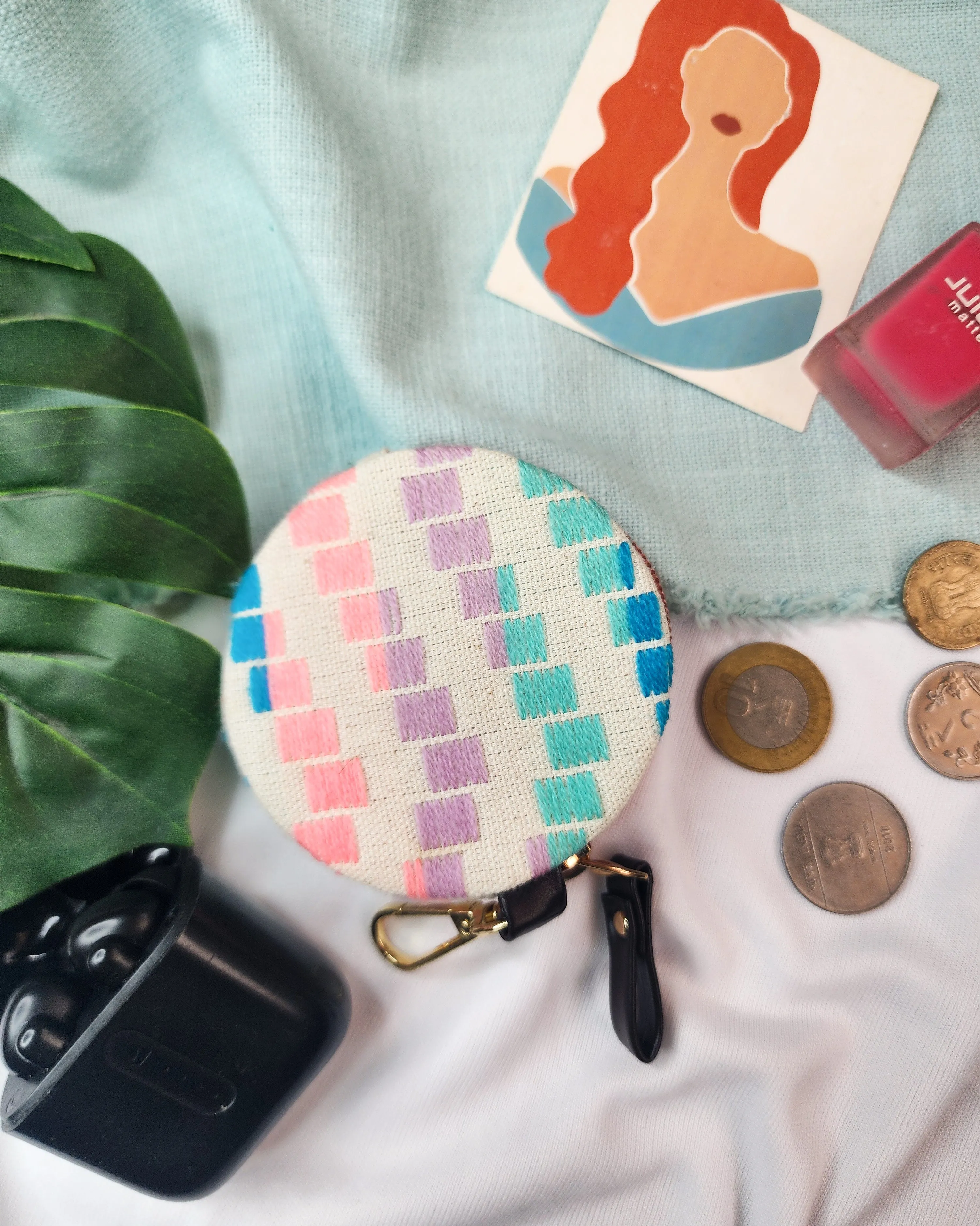Citrus Drama Coin Pouch