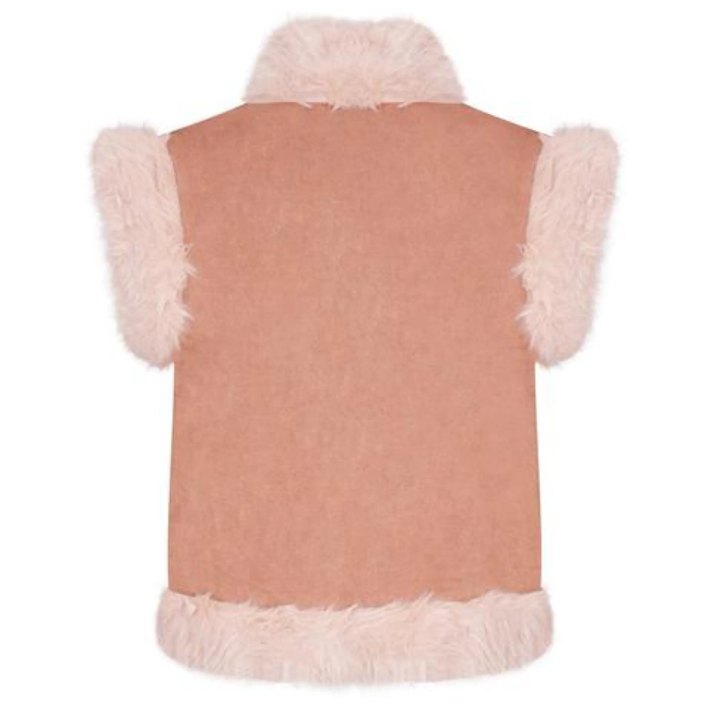 Faux Fur Gilet Natural
