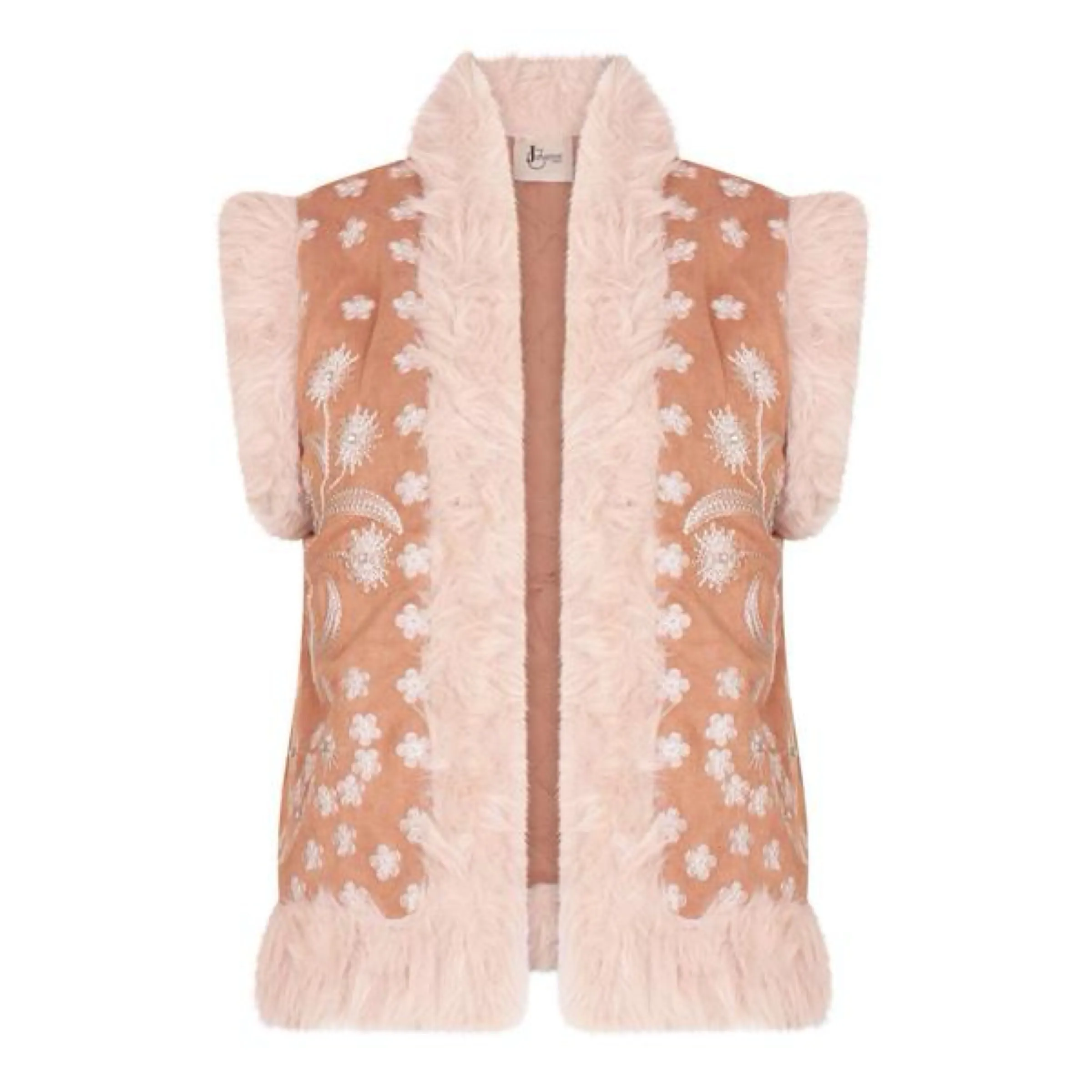 Faux Fur Gilet Natural