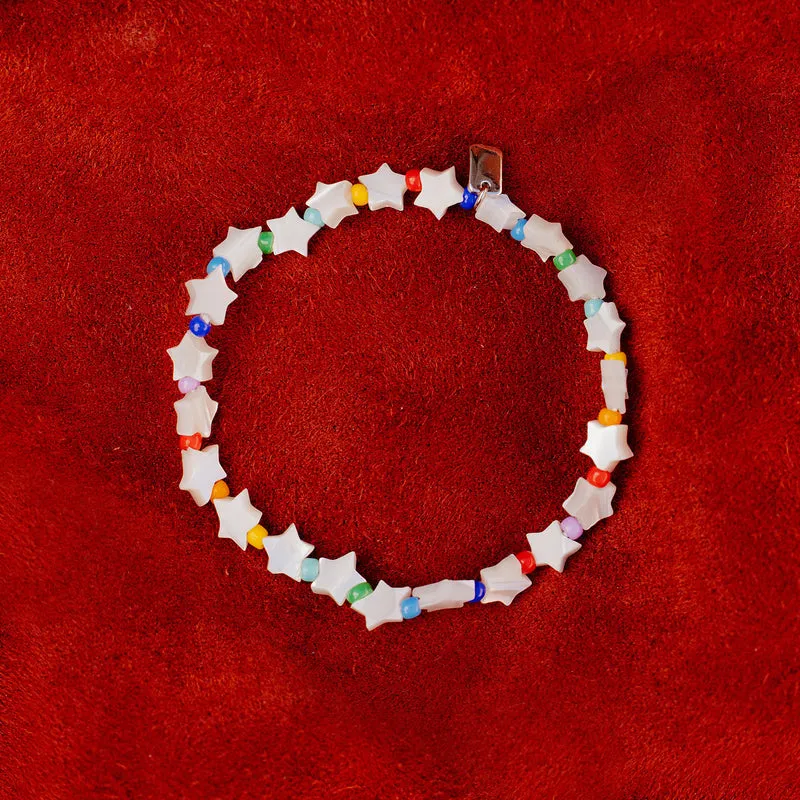 PURA VIDA SERENA STAR BEAD STRETCH BRACELET
