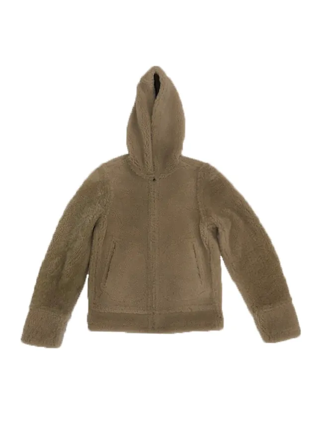 Reversible Shearling Hoodie
