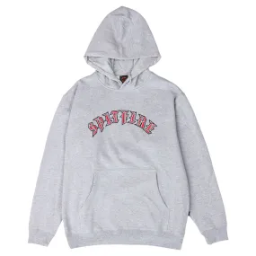 Spitfire Old English Embroidered Pullover Hoodie - Heather Grey