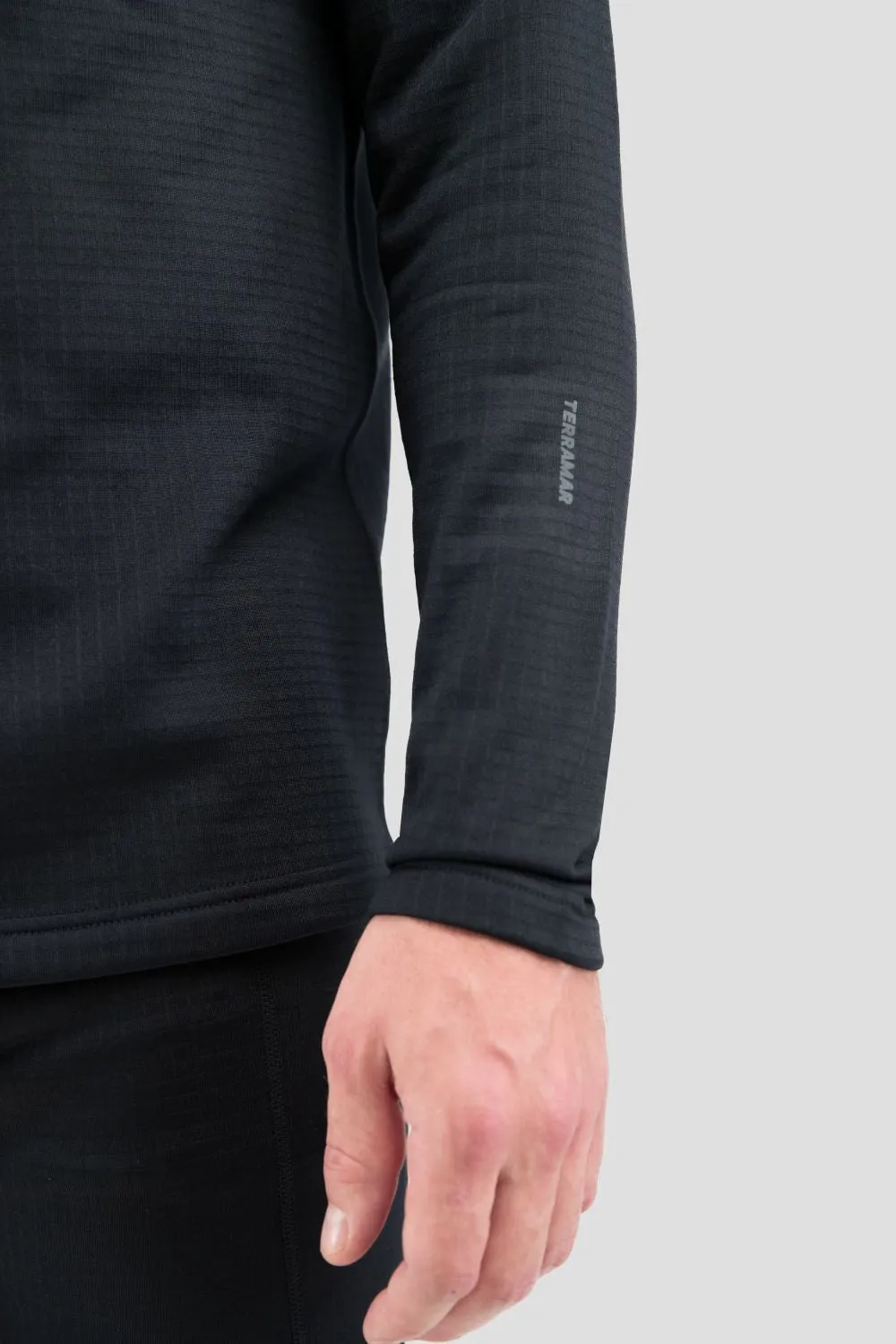 'Terramar' Men's 3.0 Ecolator® Performance Half Zip - Black