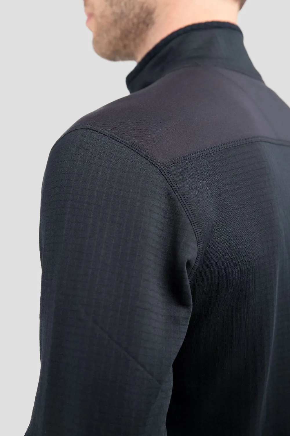 'Terramar' Men's 3.0 Ecolator® Performance Half Zip - Black