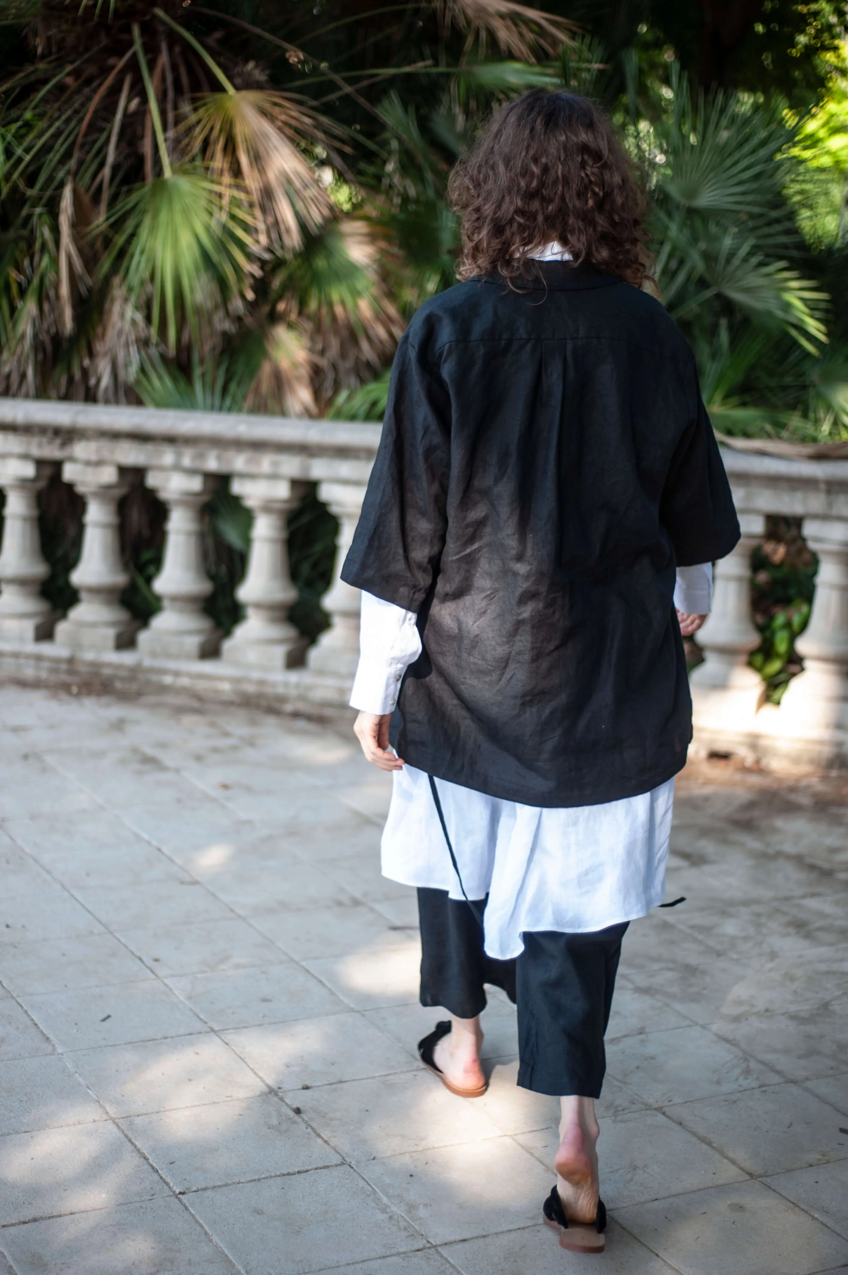 Women's linen kimono style blazer KAZOU